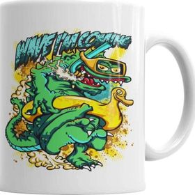 Baskı Dükkanı KB2541 Monstro Do Lago Ness Porselen Kupa Bardak