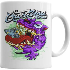 Baskı Dükkanı KB2542 Monster Grafitti Porselen Kupa Bardak