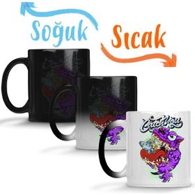 Baskı Dükkanı KB2542 Monster Grafitti Porselen Kupa Bardak