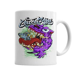 Baskı Dükkanı KB2542 Monster Grafitti Porselen Kupa Bardak