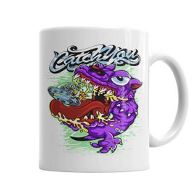 Baskı Dükkanı KB2542 Monster Grafitti Porselen Kupa Bardak