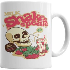 Baskı Dükkanı KB2547 Milk Shakespeare Porselen Kupa Bardak