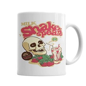 Baskı Dükkanı KB2547 Milk Shakespeare Porselen Kupa Bardak