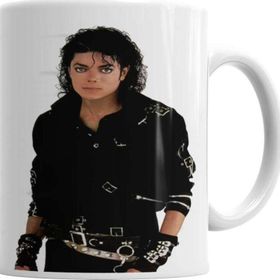 Baskı Dükkanı KB2554 Michael Jackson Bad Porselen Kupa Bardak