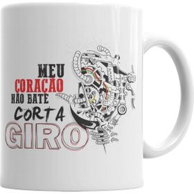 Baskı Dükkanı KB2558 Meu Coraçao Nao Bate Corta Giros Porselen Kupa Bardak