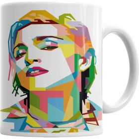 Baskı Dükkanı KB2571 Madonna Circle Porselen Kupa Bardak
