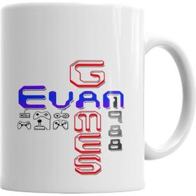 Baskı Dükkanı KB2592 Letreiro Evan Games 1988 Porselen Kupa Bardak