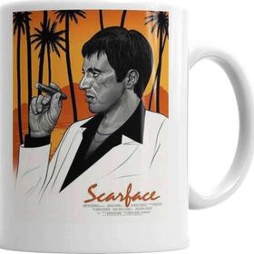 Baskı Dükkanı KB2606 Scarface Porselen Kupa Bardak