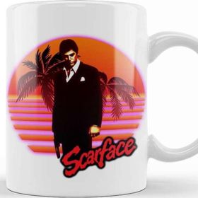 Baskı Dükkanı KB2606 Scarface Porselen Kupa Bardak