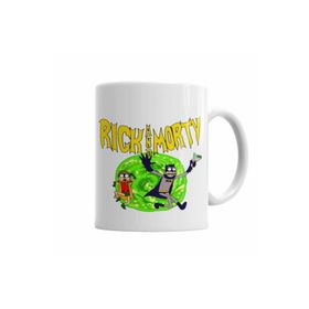 Baskı Dükkanı KB2628 Rick E Morty Versao Batman Robin Porselen Kupa Bardak
