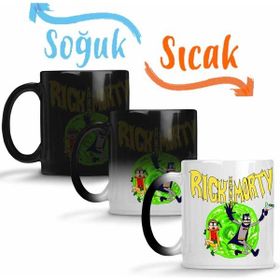 Baskı Dükkanı KB2628 Rick E Morty Versao Batman Robin Porselen Kupa Bardak