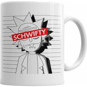 Baskı Dükkanı KB2629 Rick Ve Morty Schwifty Porselen Kupa Bardak