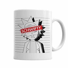 Baskı Dükkanı KB2629 Rick Ve Morty Schwifty Porselen Kupa Bardak
