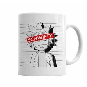 Baskı Dükkanı KB2629 Rick Ve Morty Schwifty Porselen Kupa Bardak
