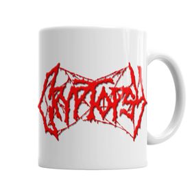Baskı Dükkanı KB263 Cryptopsy Logo Suffocation Quo Vadis Dying Kupa Bardak