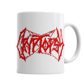 Baskı Dükkanı KB263 Cryptopsy Logo Suffocation Quo Vadis Dying Kupa Bardak