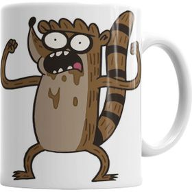 Baskı Dükkanı KB2639 Regular Show Rigby Porselen Kupa Bardak