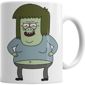 Baskı Dükkanı KB2643 Regular Show Muscleman Porselen Kupa Bardak