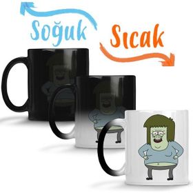 Baskı Dükkanı KB2643 Regular Show Muscleman Porselen Kupa Bardak