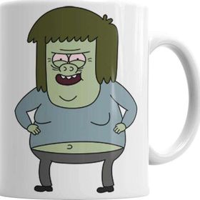 Baskı Dükkanı KB2643 Regular Show Muscleman Porselen Kupa Bardak