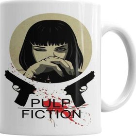 Baskı Dükkanı KB2661 Pulp Fiction Black Porselen Kupa Bardak