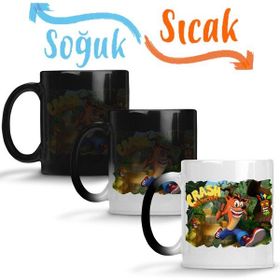 Baskı Dükkanı KB267 Crash Bandicoot Naughty Dog Porselen Kupa Bardak