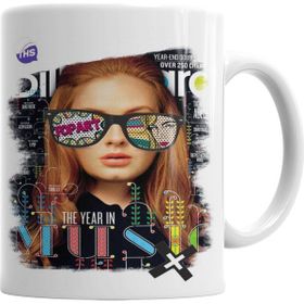 Baskı Dükkanı KB2677 Pop Müzik Porselen Kupa Bardak