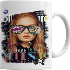 Baskı Dükkanı KB2677 Pop Müzik Porselen Kupa Bardak