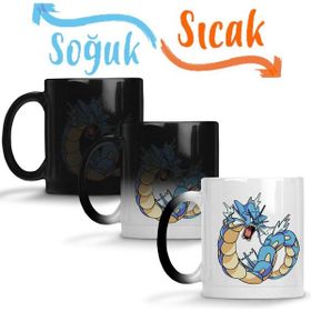Baskı Dükkanı KB2680 Pokemon Gyarados Porselen Kupa Bardak