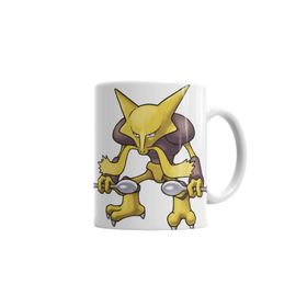 Baskı Dükkanı KB2683 Pokemon Alakazam Porselen Kupa Bardak