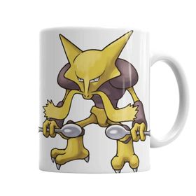Baskı Dükkanı KB2683 Pokemon Alakazam Porselen Kupa Bardak