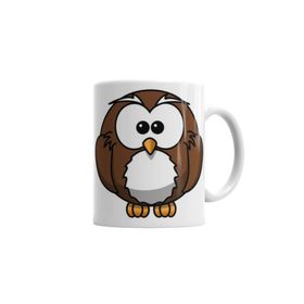 Baskı Dükkanı KB2700 Sevimli Baykuş Owl Porselen Kupa Bardak