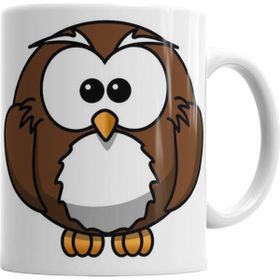 Baskı Dükkanı KB2700 Sevimli Baykuş Owl Porselen Kupa Bardak