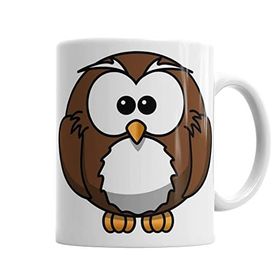 Baskı Dükkanı KB2700 Sevimli Baykuş Owl Porselen Kupa Bardak