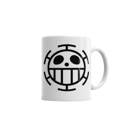 Baskı Dükkanı KB2710 Trafalgars Flag One Piece Porselen Kupa Bardak