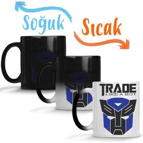 Baskı Dükkanı KB2711 Trade Like A Bot Porselen Kupa Bardak