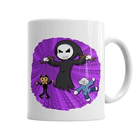 Baskı Dükkanı KB2713 Toddyn Ile Bendy Sans Puppet Roxa Porselen Kupa Bardak