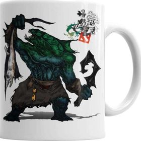 Baskı Dükkanı KB2719 Tide Hunter Dota 2 Porselen Kupa Bardak