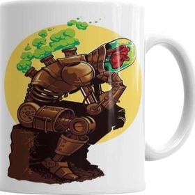 Baskı Dükkanı KB2721 Thinker Porselen Kupa Bardak