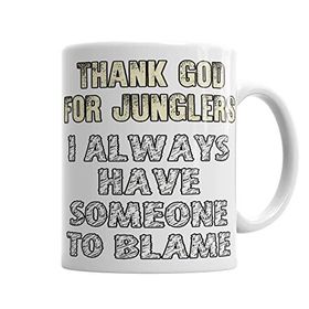Baskı Dükkanı KB2755 Thank God For Junglers Porselen Kupa Bardak