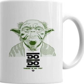 Baskı Dükkanı KB2777 Star Wars Do Or Do Not Porselen Kupa Bardak