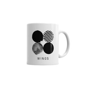 Baskı Dükkanı KB2801 Bts Wings Porselen Kupa Bardak