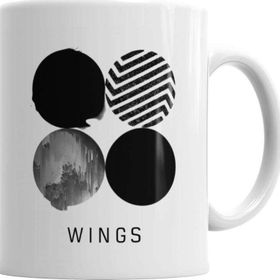 Baskı Dükkanı KB2801 Bts Wings Porselen Kupa Bardak