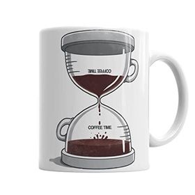 Baskı Dükkanı KB282 Coffee Time Porselen Kupa Bardak