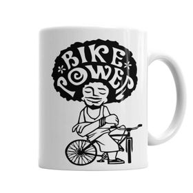 Baskı Dükkanı KB2824 Bike Power Black Porselen Kupa Bardak