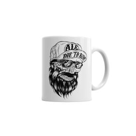 Baskı Dükkanı KB2827 Beard Skull Porselen Kupa Bardak
