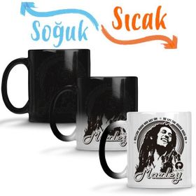 Baskı Dükkanı KB2838 Bandeira Bob Marley Porselen Kupa Bardak