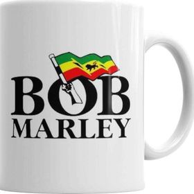 Baskı Dükkanı KB2838 Bandeira Bob Marley Porselen Kupa Bardak