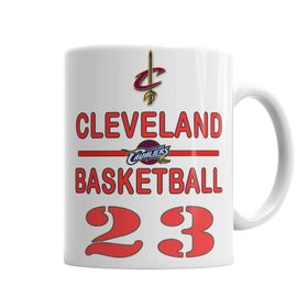 Baskı Dükkanı KB284 Cleveland Basketbol Porselen Kupa Bardak