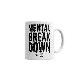 Baskı Dükkanı KB285 Cl Mental Breakdown Porselen Kupa Bardak